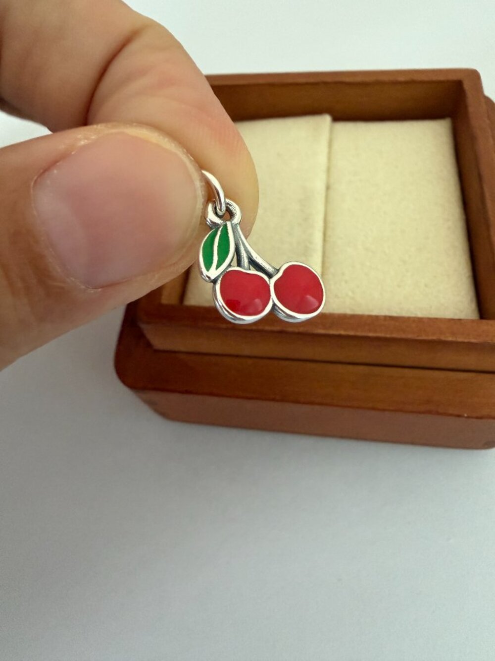 James Avery Enamel Cherries Charm
